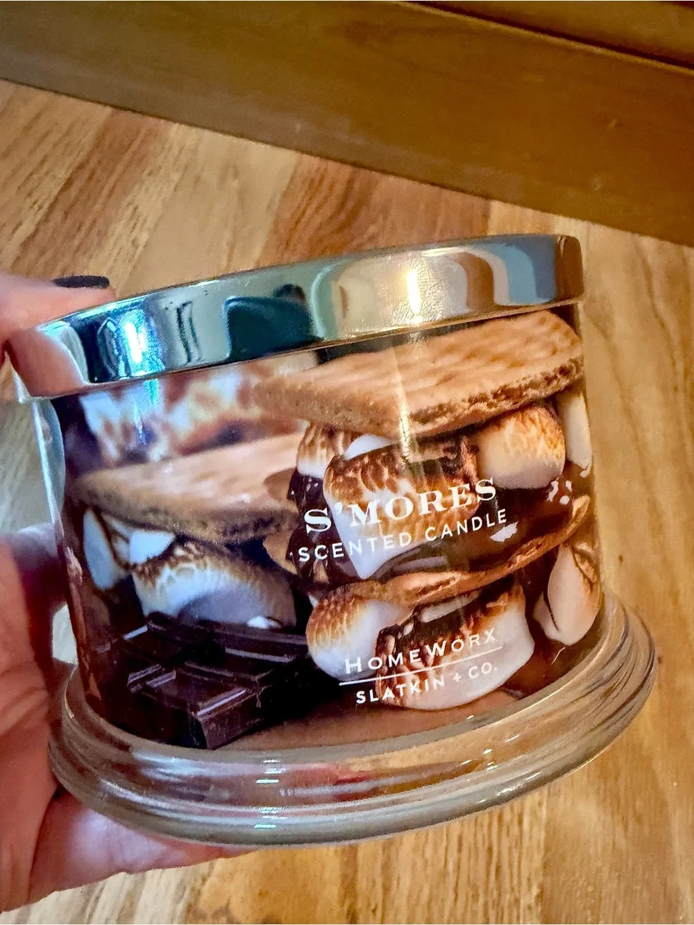 Smores Slatkin Candle. 18 oz 4-Wick Glass Jar Candle. Brand New